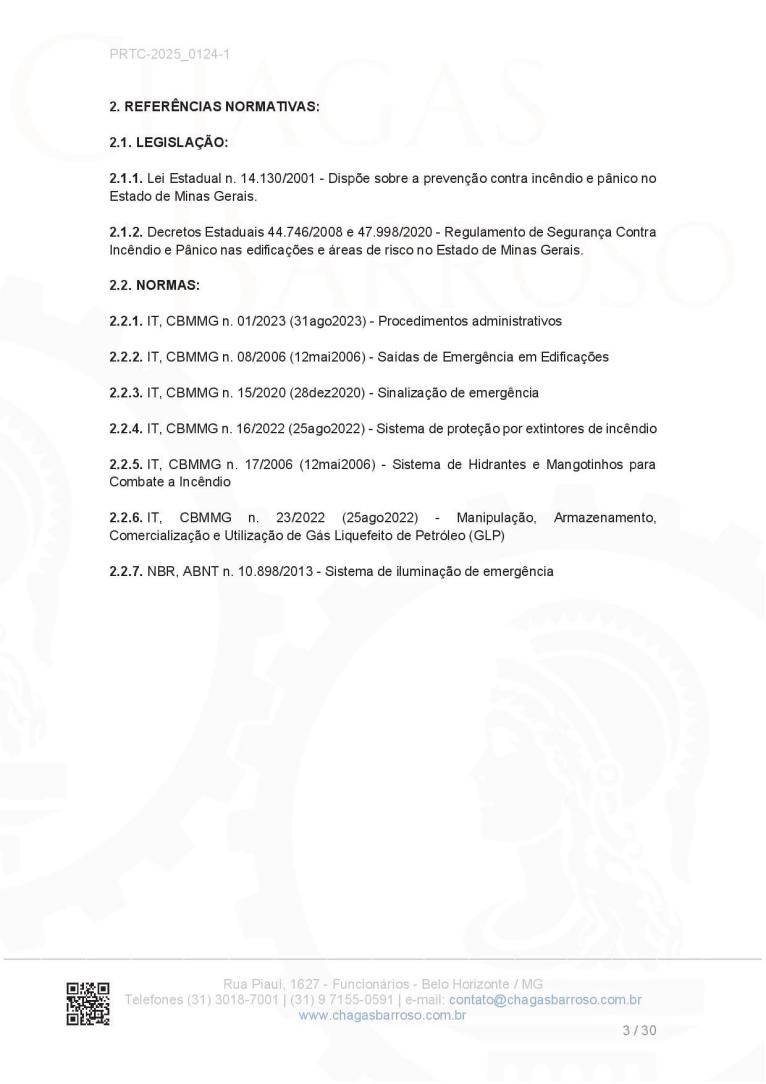 Relatório de Irregularidades na Edificação - PSCIP / AVCB / CLCB - Eng. Levi das Chagas Barroso Filho