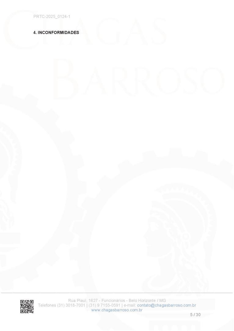 Relatório de Irregularidades na Edificação - PSCIP / AVCB / CLCB - Eng. Levi das Chagas Barroso Filho